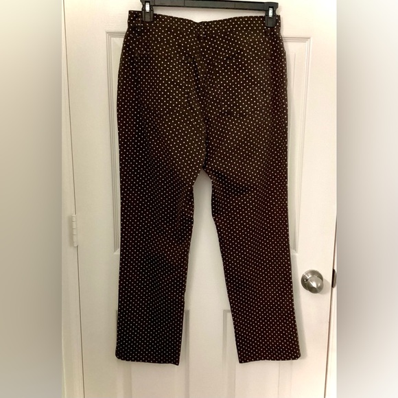 Chaps Brown and Cream Poke A Dot Pants - Picture 8 of 11